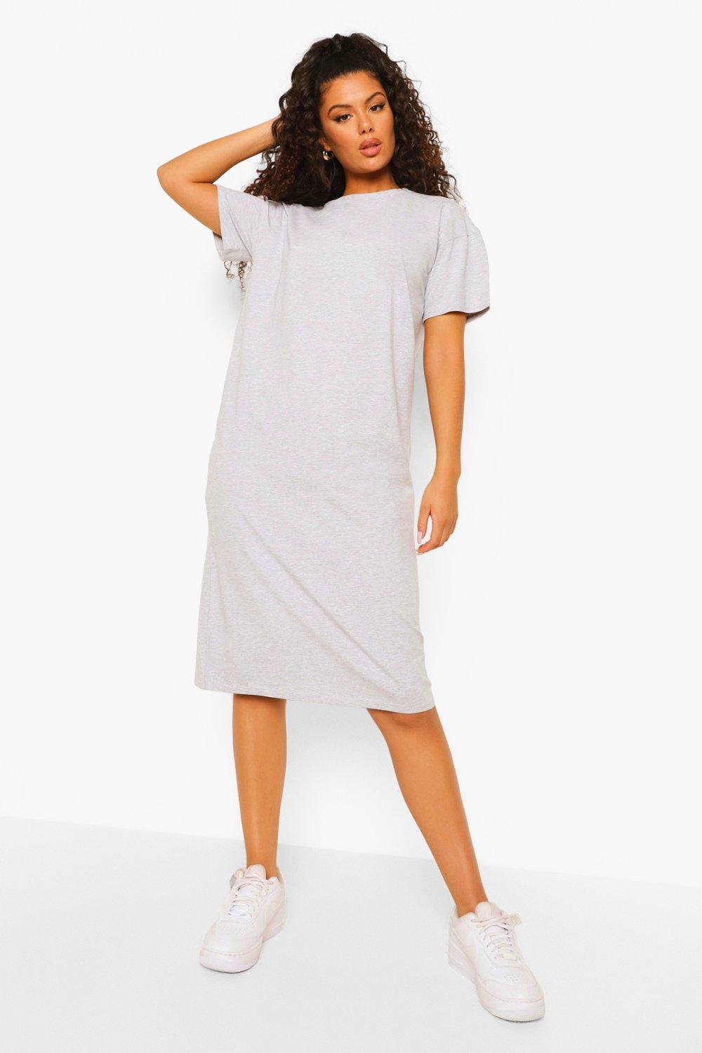 Midi shift 2025 dress with sleeves